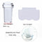 Design DIY for French Tips Transparent Jelly Nail Stamper Scraper Set Silicone