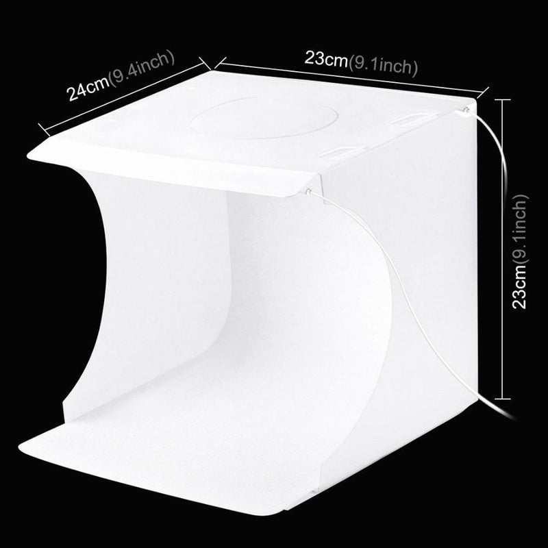 Double LED Shadowless Bottom Light Photo Studio Shooting Tent Box Kit Light Box