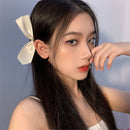 Bangs Hairclip Bowknot Side Hairpins Ribbon Hair Bows Clips Barrettes Headdress