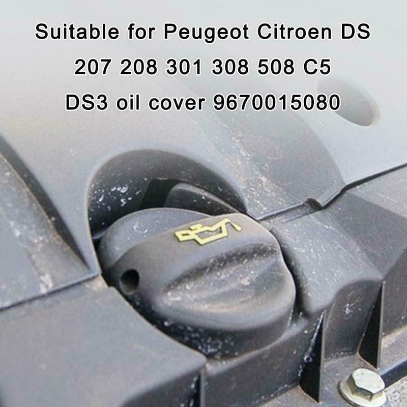Oil Filler Cover For Peugeot 207 208 301 308 508 2008 3008 Expert Partner R0K3
