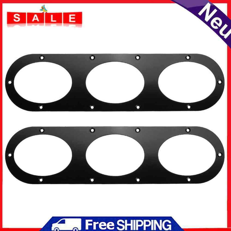 VODOOL 2ST Universal Car Rear Bumper Air Turnoff Diffuser Panels Alum