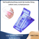 Plastic Nail Tips Clip Reusable Clear DIY Manicure Gel UV Clamp (Blue) Newly