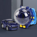 4CH 1/58 Wrist Watch Controlled 5km/h 2.4G RC Small Racing Car (Blue 03)
