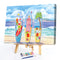 Oil Paint by Numbers Christmas Surfboard Canvas Artwork Living Room Picture Kit