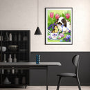 Easter Bunny Oil Paint By Numbers Kits Canvas DIY Wall Art Craft Home Decoration