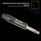 4pcs 6.35mm Male Monaural Audio Cable Connector Welding Plug Tail w/PVC Buf