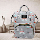 Women Floral Print Backpack School Shoulder Bag Big Capacity Oxford Cloth Packs