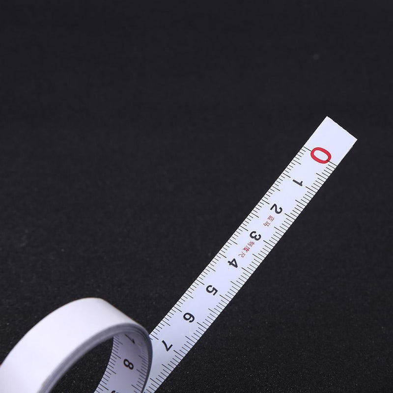 5pcs Stainless Steel Miter Track Tape Self Adhesive Metric Ruler L2R White