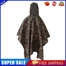 Waterproof Raincoat Unisex Rain Jacket for Outdoor Suit (Army Green Camo)