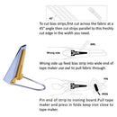 DIY Hand Sewing Accessory Bias Tape Makers 4 size 6mm 12mm 18mm 25mm(12mm)