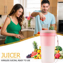 Portable Blender Wireless Juicer USB Small Lemon Orange Fruit Cup (Pink) Newly