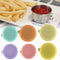 6x Stainless Steel Silicone Condiment Lid Reusable Sauce Cup Lid Kitchen Tool#