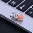 10pcs 12V T10 W5W LED Lamp COB Silicone Shell Car Turn Side Lamps(Red) Newly