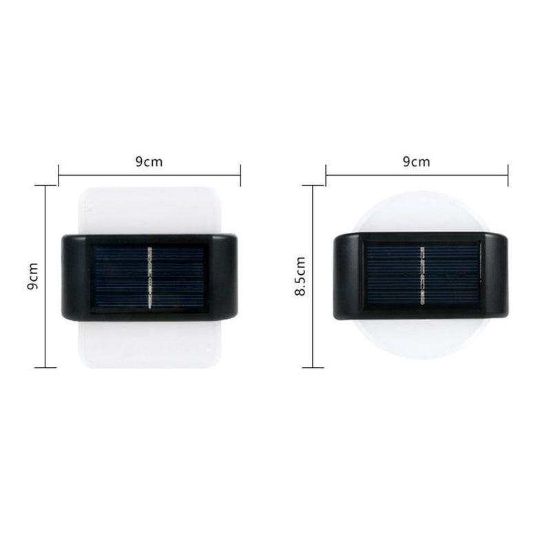 2 Packs Solar Light Garden Decor Solar Lamp Outdoor for Home (Round White L