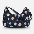 Fashion Flower Daisy Women Handbag Nylon Small Underarm Shoulder Tote Bags