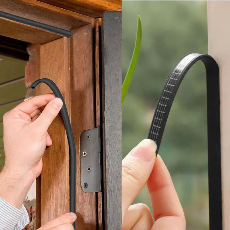 Weather Strips Soundproof Rubber Window Door Draught Excluder Foam Seal Strip