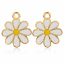 Charms earring charms Flower Charm Daisy Flower Flower Pendants Daisy Charm