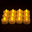 Occitop 12 LED Tea Lights, Flickering, Flameless, Artificial Candle, Wedding Decor