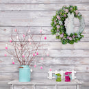 Easter Rabbit Wreath Door Acrylic Bunny Garland Home Decoration (B)