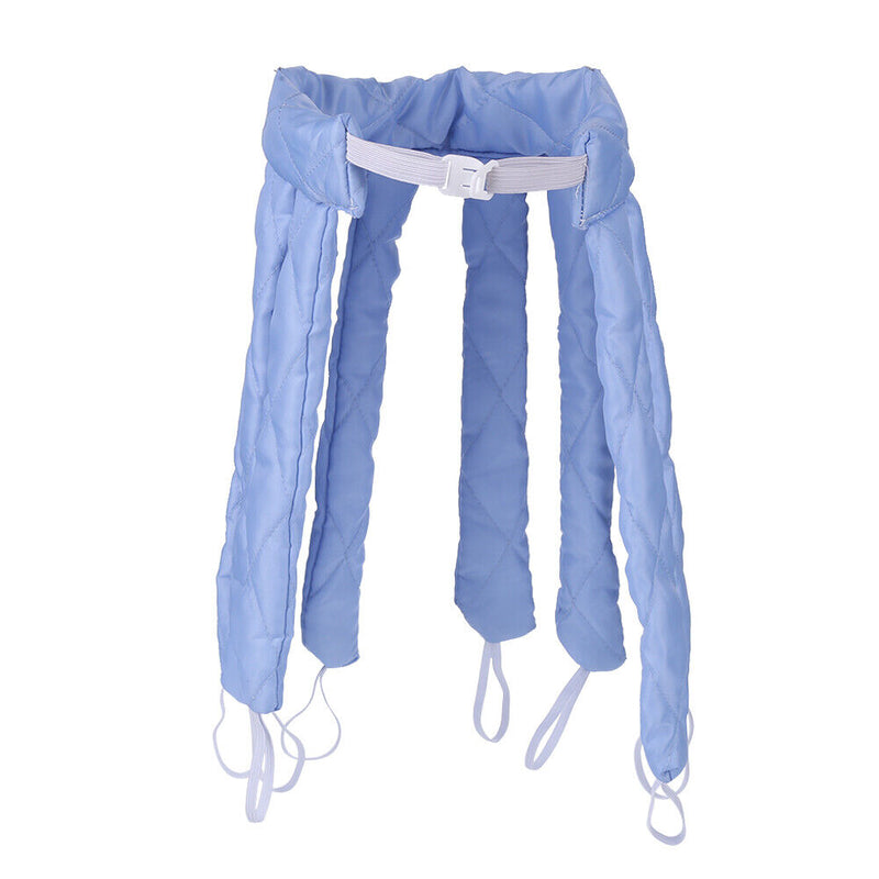 Heatless Spiral Curlers Sleeping Headband Hair Curler Hair Styling (Blue) Newly