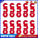 #A ShineTrip 10pcs Outdoor Camping Tent Rope Buckles S-Shaped Tensioner Fastener