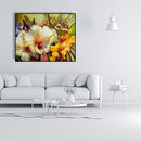 Frameless Painting By Numbers DIY Warm Flower Hand Painted Oil Picture Craft