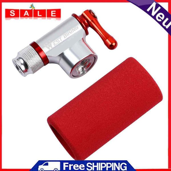 WEST BIKING Bicycle Tire Inflator Aluminum Portable MTB Bike Basketball Air Pump