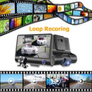 Dual Lens Dash Cam 4 Inch Display Dashboard Camera with Rear View Camera Newly