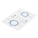 10 Sets Golf Impact Tapes Labels Recorder Kit for Woods Irons and Putter