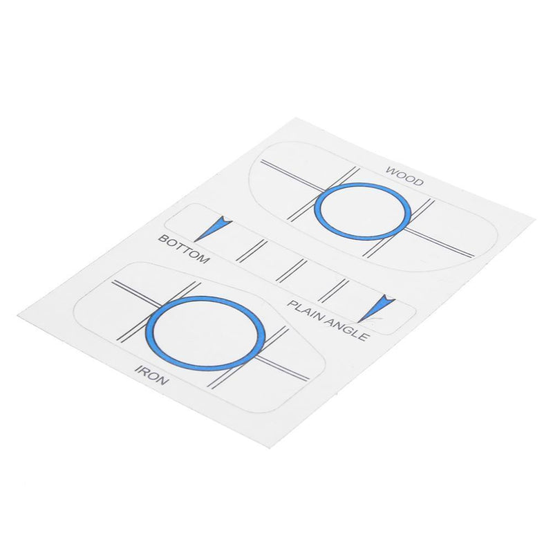 10 Sets Golf Impact Tapes Labels Recorder Kit for Woods Irons and Putter