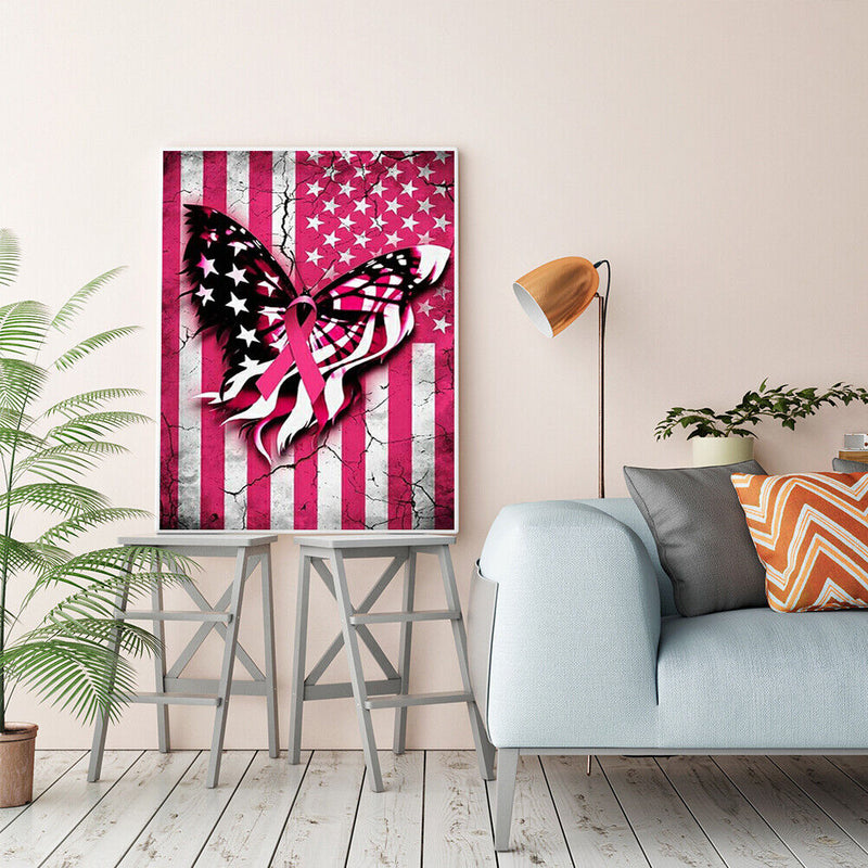 Butterfly Frameless Picture Oil Paint By Numbers Hand Painted Picture Home Decor