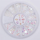 Water Dropped Elongated Glass Stone Nail Art Rhinestone DIY Tips Manicure Decor