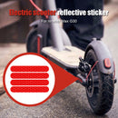 4pcs Electric Scooter Skateboard Stickers Safety Protective Reflective Deca