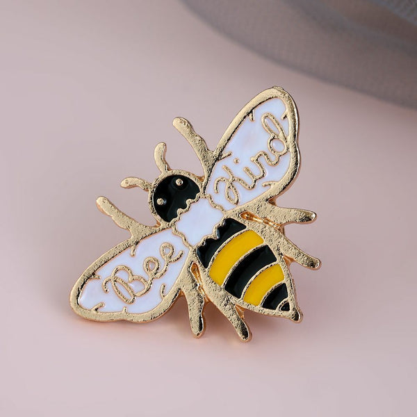 Women Men Brooch Cute Fashion Lapel Pin Bee Enamel Pins Honey Animal Badge