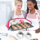 Biscuit Cutter Set 5 Pieces Square Cookies Cutter for Baking with Handle Newly