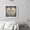 Frameless Painting By Numbers Kit Love DIY Handmade Drawing On Canvas Art Craft