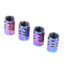4pcs Colorful Hexagonal Aluminum Car Motorcycle Tire Valve Stem Caps Covers