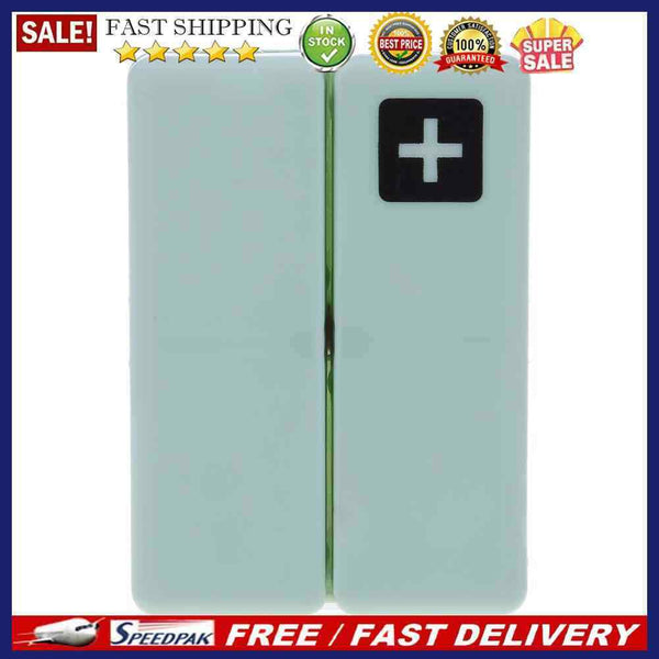 7 Grids Weekly Pill Box Magnet Lid Tablet Storage Box Pill Splitter (Green)