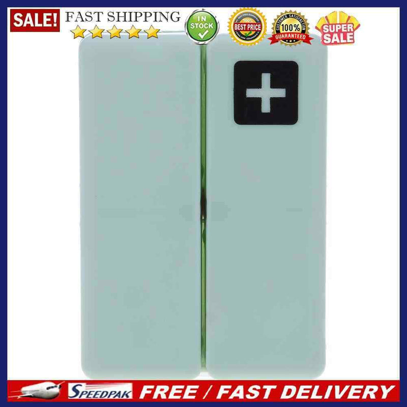 7 Grids Weekly Pill Box Magnet Lid Tablet Storage Box Pill Splitter (Green)