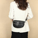Simple Chest Bag Cowhide Leather Saddle Fanny Pack Phone Pouch Travel Belt Purse