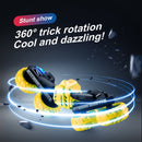 #A RC Stunt Cars 15km/h LED Light Double Sided 360 Degrees Flips 4WD 2.4GHz Vehi