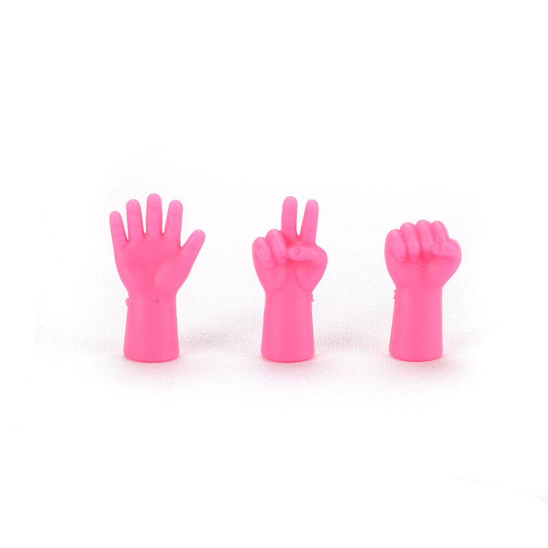 6pcs Cute Knitting Point Cap Needle Tip Stopper Protector Caps (Rose Red)