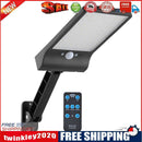 56LED Solar Motion Sensor Wall Light Remote Control Street Lamp (Black)