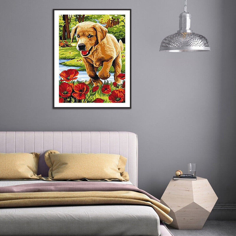 #A 5D DIY Diamond Painting Kits Animal Full Round Drill Wall Decor Art Crafts Se