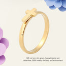 Classic Adjustable Cross Couple Ring Stainless Steel Lover Rings Wedding Jewelry