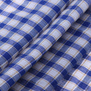 Embroidered Plaid Cotton Apron Kitchen Dining-room Clothes Apron(Blue)-1744