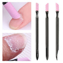 Stick Grinding Rods Dead Skin Remover Cuticle Pusher Nail File Pen Double-ended