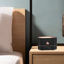 Flame Air Humidifier Essential Oil Aroma Diffuser Ultrasonic Mist (Black)