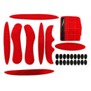 27pcs Cycling Helmet Inner Pads Kit Sealed Sponge for Motorcycle (Red) Newly