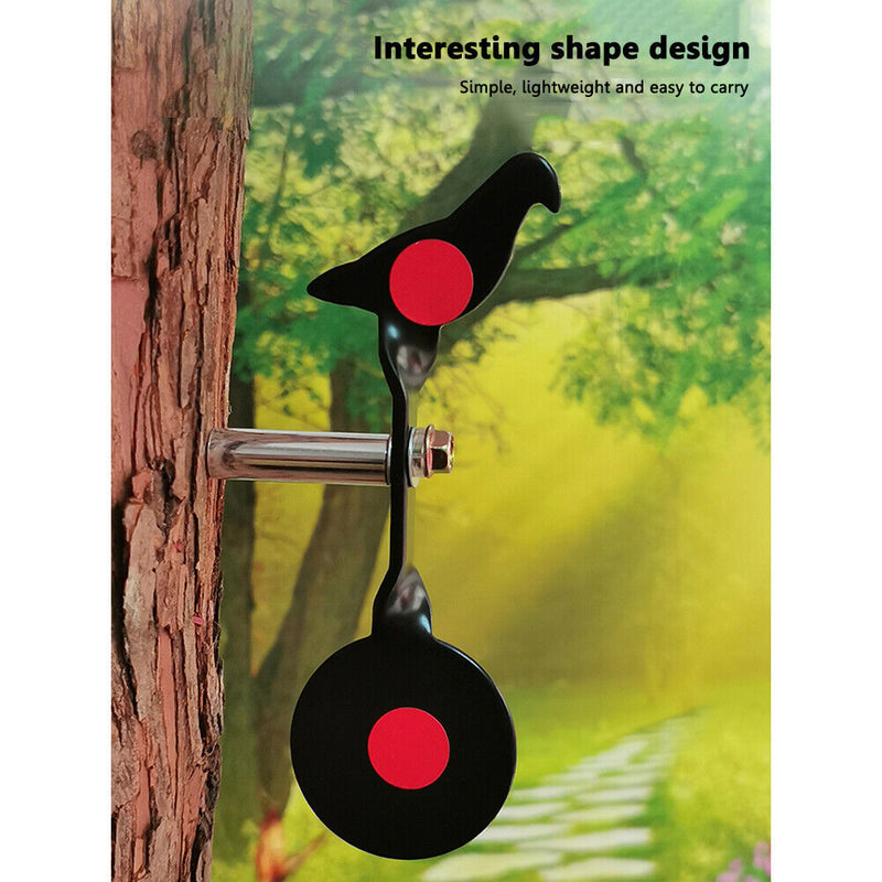 Metal Bird-Shaped Slingshot Training Target Plates Portable Alloy Shooting Train